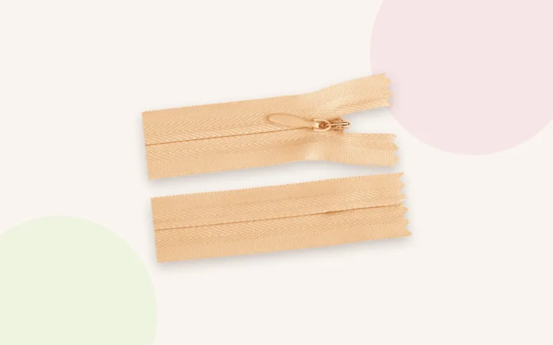 Zips 40 cm invisible closed end
