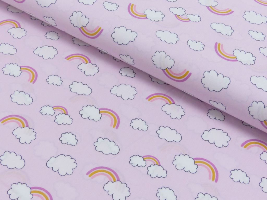 Regenbogen Softshell Wolken Beutel Aus Softshell Pink Mit Wolken