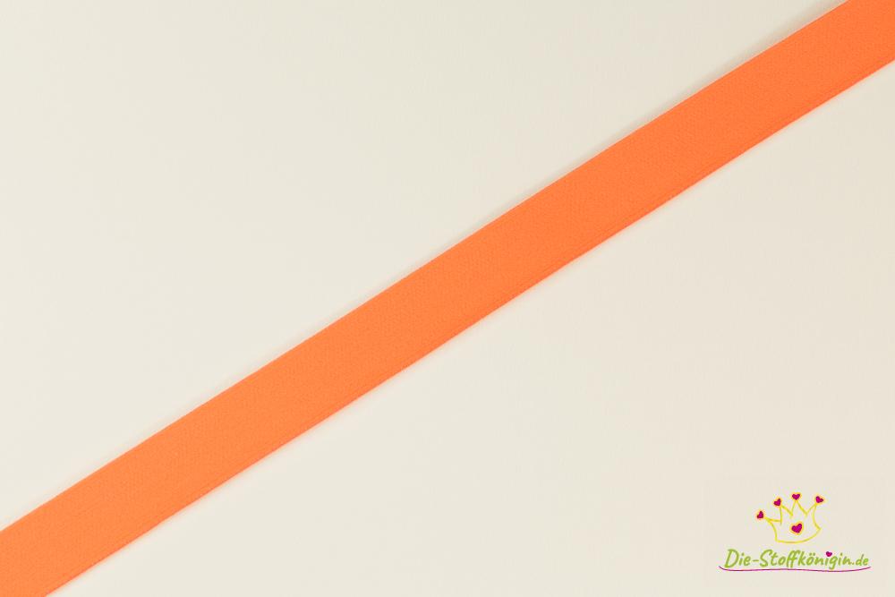 Gummiband neon orange Breite 2,5 cm