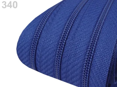 Reißverschluss als Meterware in Royalblau, spiralförmig, mit 3 mm Spiralbreite
