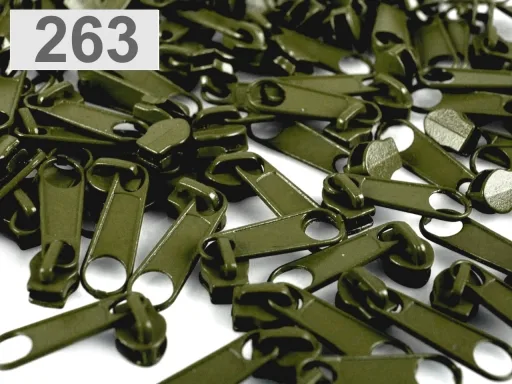 Zipper Schieber für spiralförmige Reißverschlüsse, 3 mm Spiralbreite