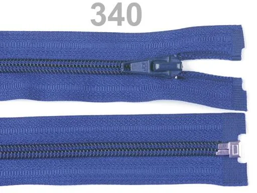 Reißverschluss teilbar 50 cm in Royalblau, Spirale 5 mm