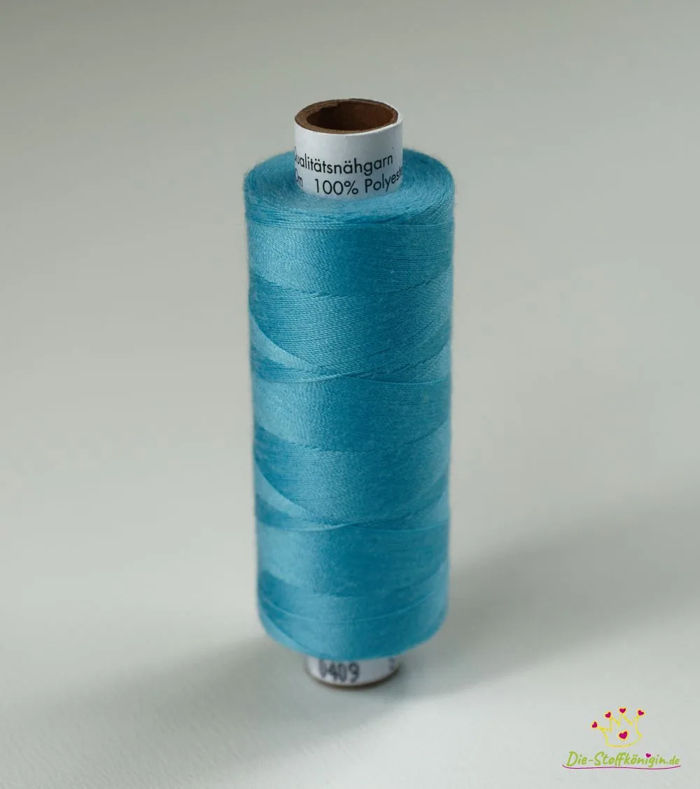 Spule Amann Troja Nähgarn in Aquamarinblau, Farbnummer 0409