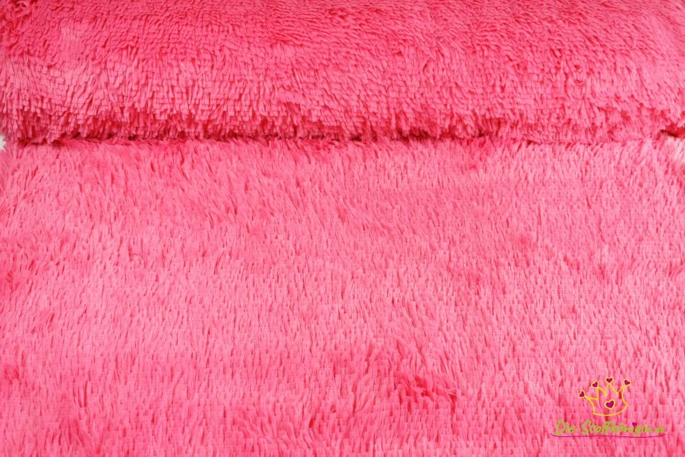 Plüsch / Teddy / Minky in Pink, Meterware im Detail