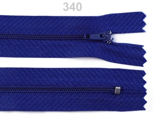 Reißverschluss nicht teilbar 18 cm in Royalblau, Spirale 3 mm