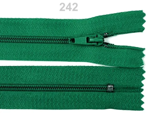 Reißverschluss nicht teilbar 18 cm in Smaragd, Spirale 3 mm