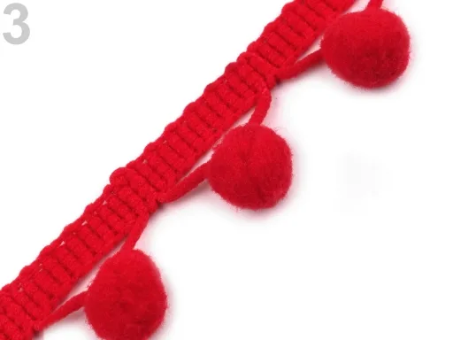 Borte in Rot, Meterware im Ausschnitt