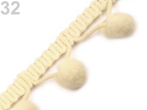 Borte in Beige, Meterware im Ausschnitt