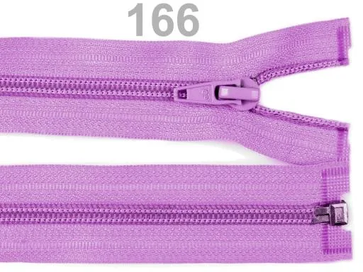 Reißverschluss teilbar 35 cm in Flieder, Spirale 5 mm