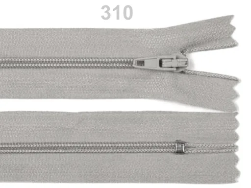 Reißverschluss nicht teilbar 16 cm in Beigegrau, Spirale 3 mm