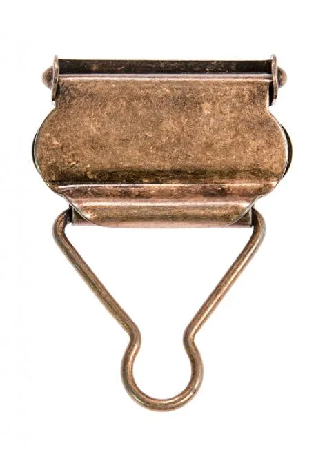 Latzhosenclips in Rosegold, Nahaufnahme im Sortiment der Stoffkönigin