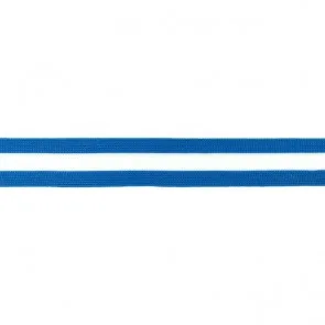 Streifenband in Blau, Meterware im Ausschnitt
