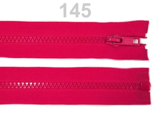 Reißverschluss teilbar 65 cm in Pink, Krampe 5 mm