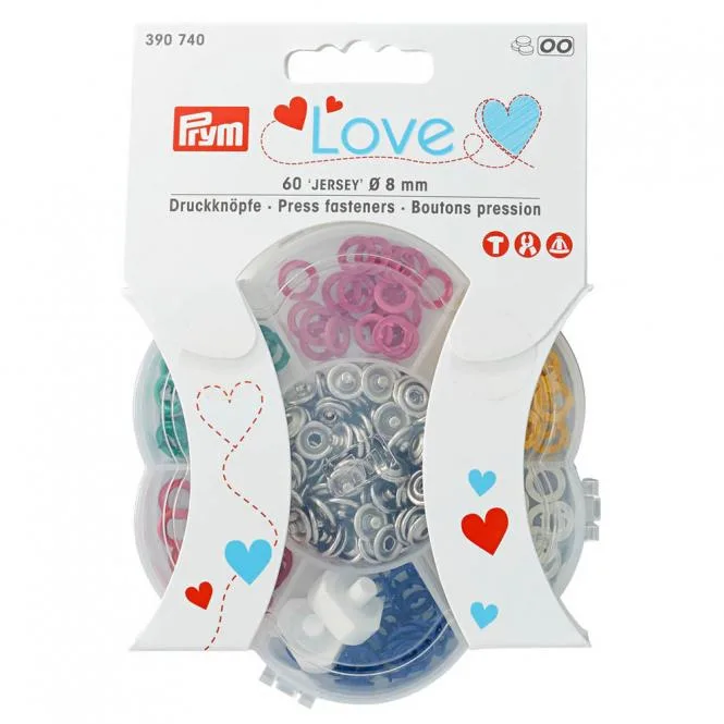 Prym Love Jerseydruckknöpfe in Bunt