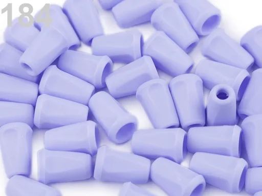 Endstücke in Hellblau, Nahaufnahme im Sortiment der Stoffkönigin