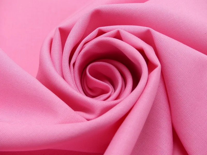 Baumwollwebware / Popeline in Rosa, Meterware im Detail
