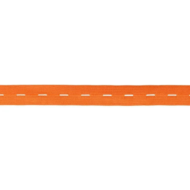 Lochgummi Orange, Meterware im Ausschnitt