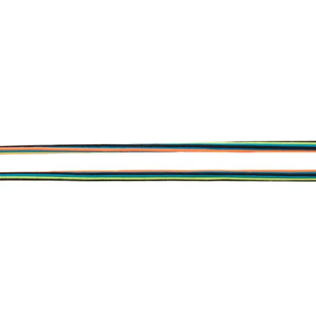 Gummiband Multicolor Twisted in Orange, Meterware im Ausschnitt