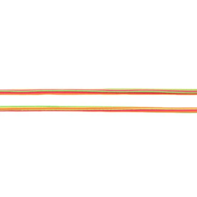 Gummiband Multicolor Twisted in Orange, Meterware im Ausschnitt