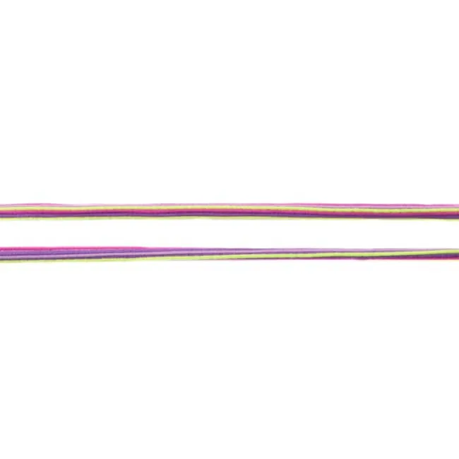 Gummiband Multicolor Twisted in Flieder, Meterware im Ausschnitt