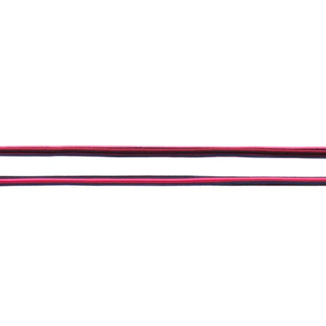 Gummiband Multicolor Twisted in Pink, Meterware im Ausschnitt