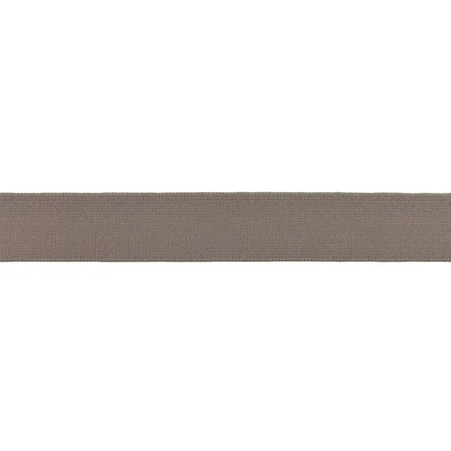 Gummiband in Taupe, Meterware im Ausschnitt