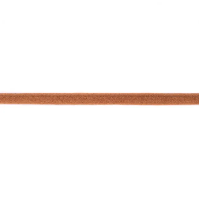 Paspelband Braun, Meterware im Ausschnitt