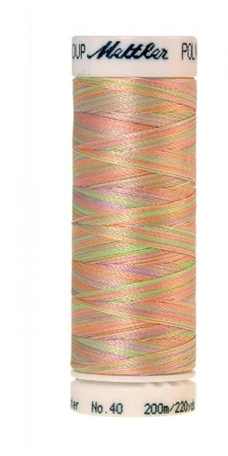 Spule Poly Sheen Multi Baby Girl Pastels, bunt mit Rosa, Hellgrün, Apricot und Creme
