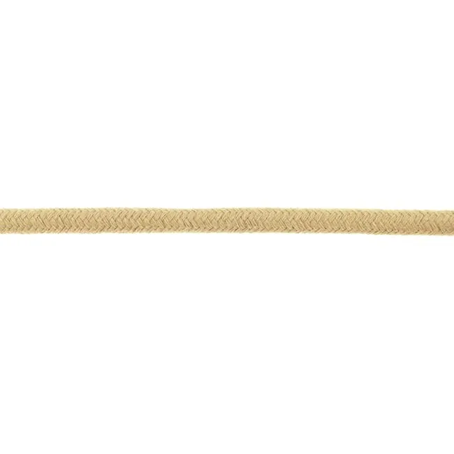 Kordelschnur in Beige, Meterware im Ausschnitt
