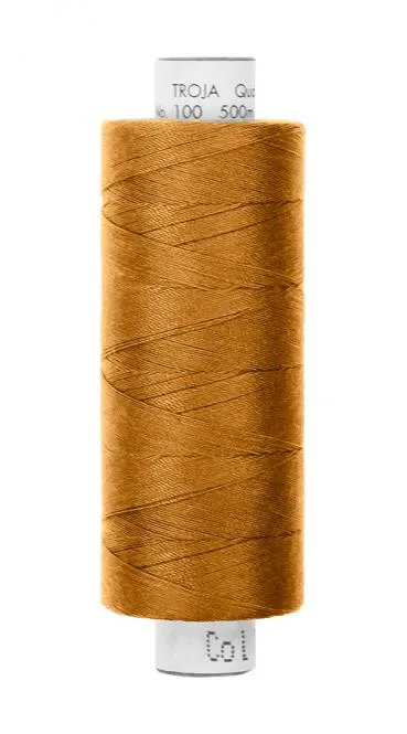 Spule Amann Troja Nähgarn in Messing, Farbnummer 1130