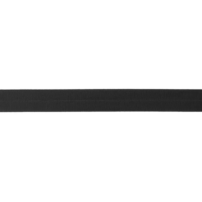 Elastisches Schrägband in Dunkelgrau, 20 mm breit, Meterware im Ausschnitt