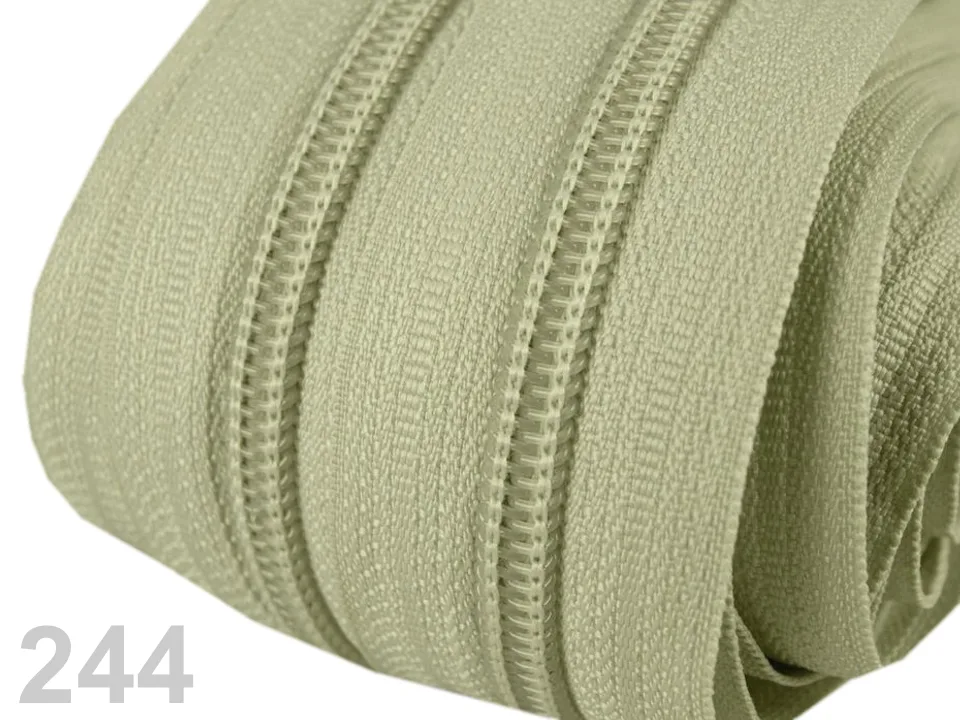 Reißverschluss als Meterware, spiralförmig, mit 5 mm Spiralbreite