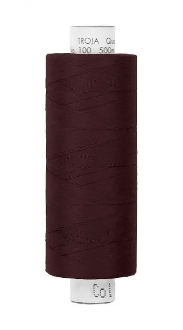 Spule Amann Troja Nähgarn in Aubergine, Farbnummer 0160