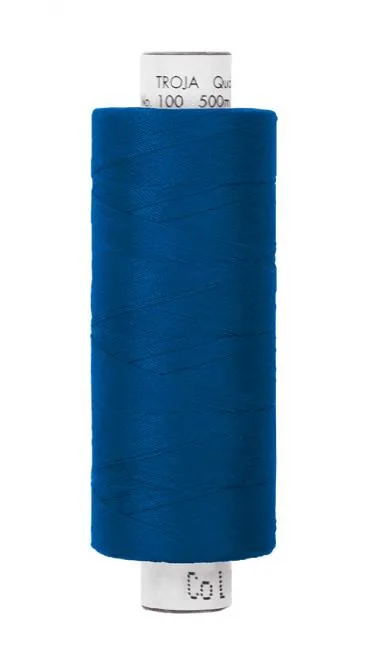 Spule Amann Troja Nähgarn in Blau, Farbnummer 0024