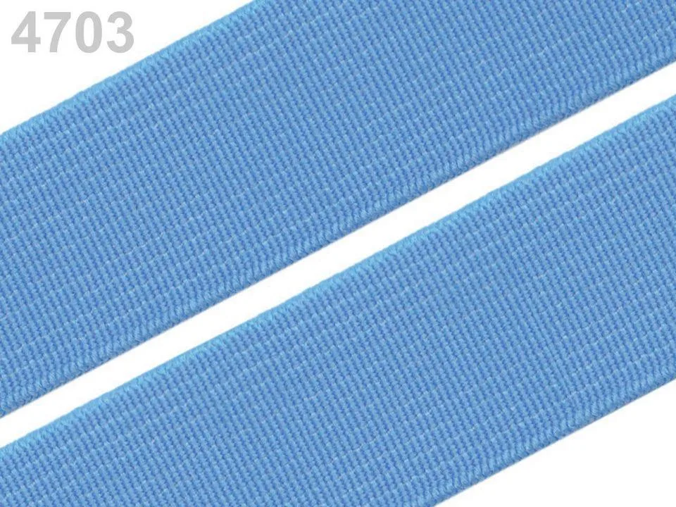 Gummiband Ozeanblau, Meterware im Ausschnitt