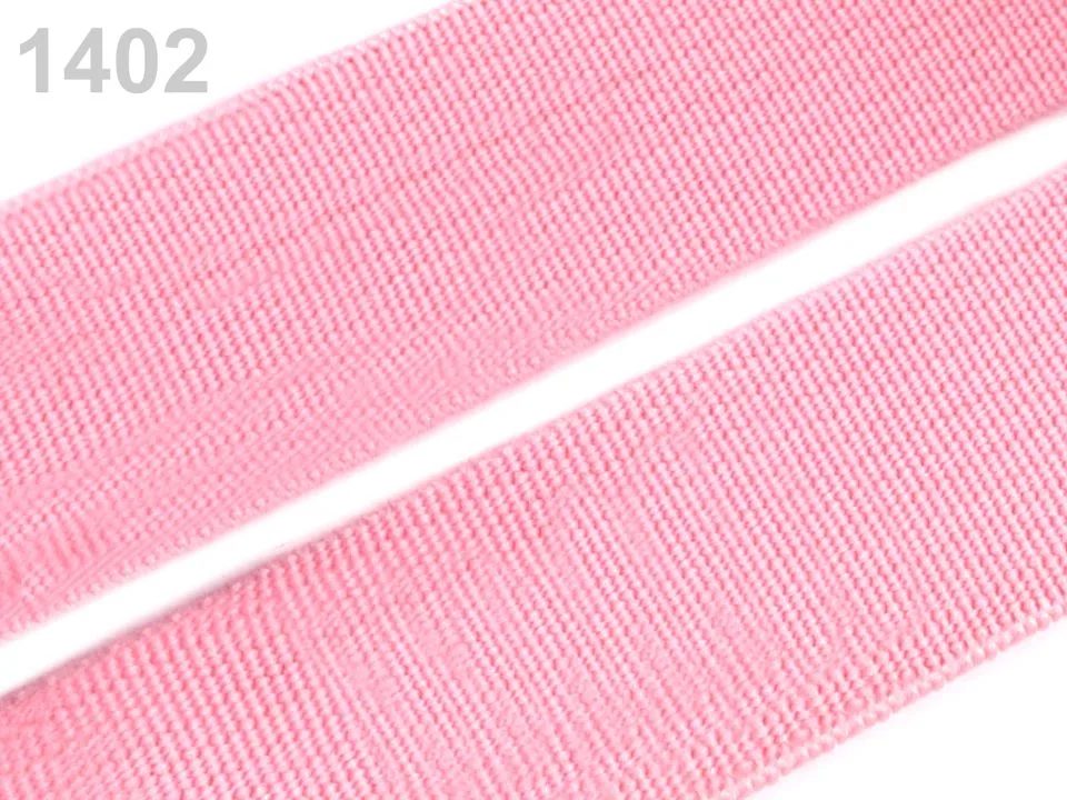 Gummiband Hellrosa, Meterware im Ausschnitt