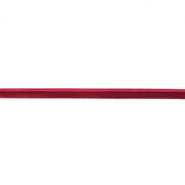 elastisches Glanz-Paspelband Bordeaux, Meterware im Ausschnitt