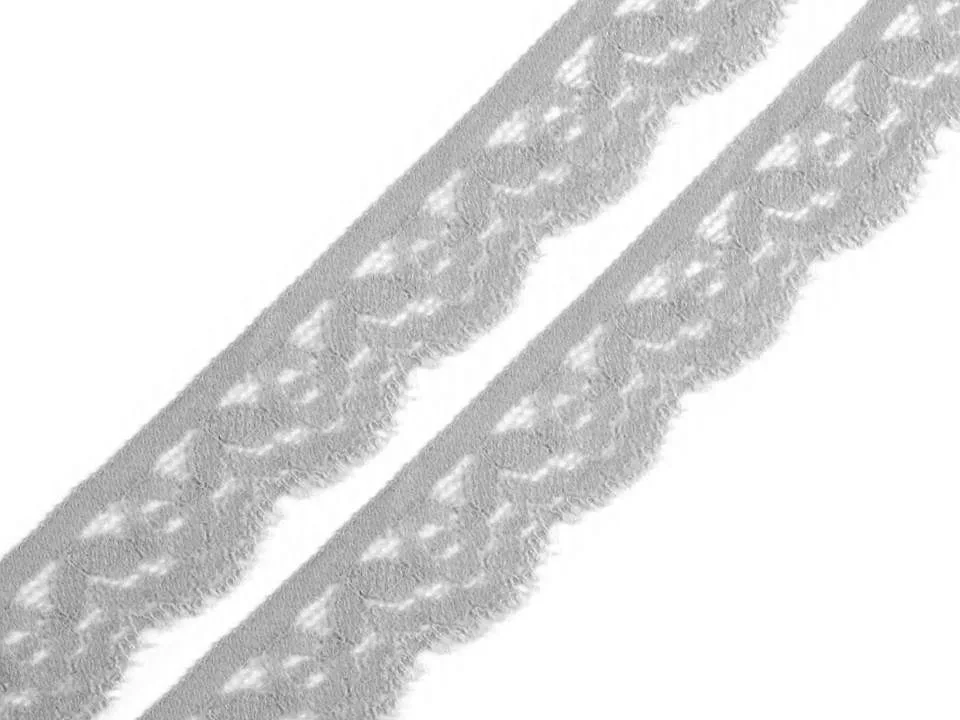 Wäschespitze elastisch, Meterware im Ausschnitt