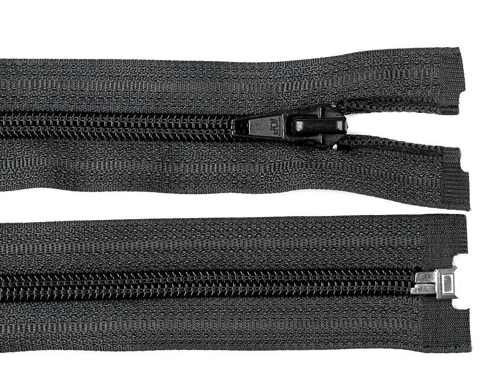 Reißverschluss teilbar 35 cm in Schwarz, Spirale 5 mm