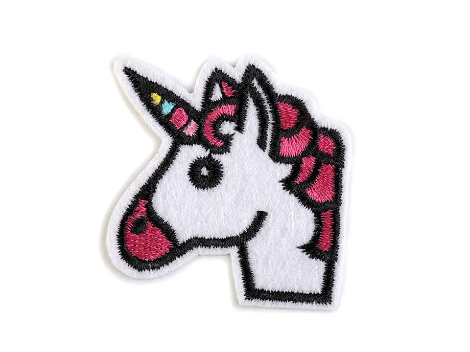 Aufbügler Einhorn Pink, Motiv in der Ansicht