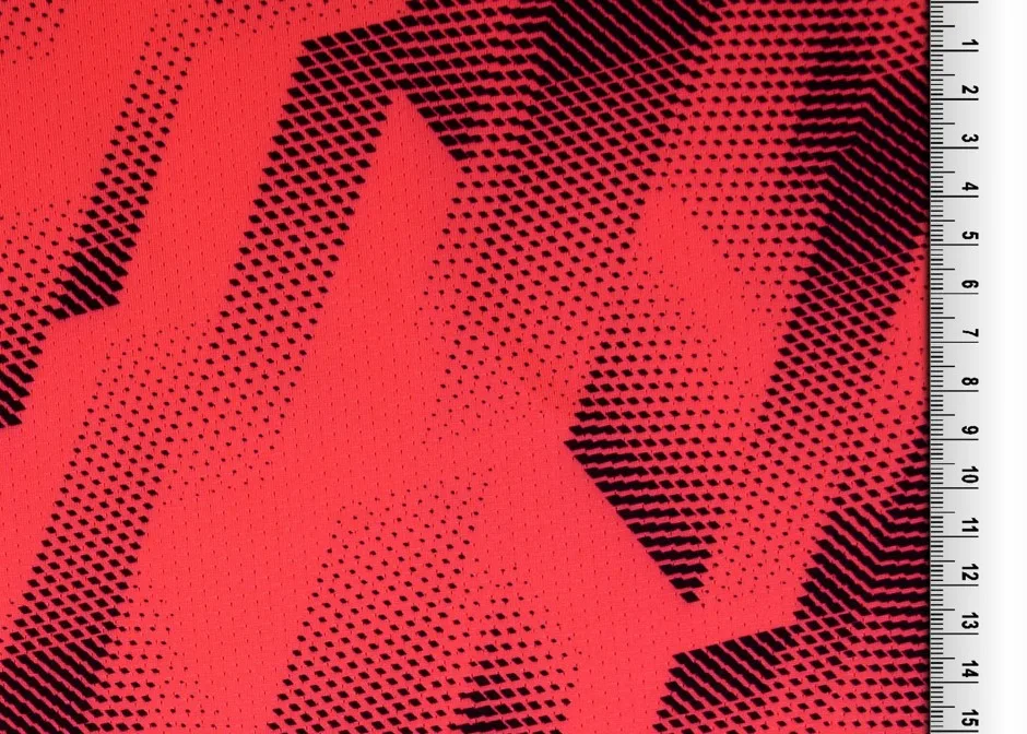 Funktionsjersey (Sport/Bade) in Rosa/Schwarz, Meterware im Detail