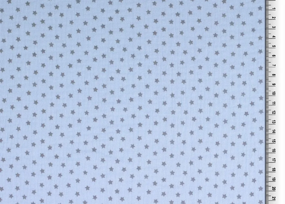 Musselin in Hellblau, Meterware im Detail