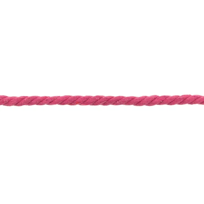 Kordelschnur gedreht in Fuchsia, Meterware im Ausschnitt