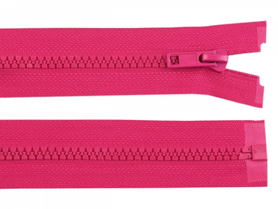 Reißverschluss teilbar 45 cm in Pink, Krampe 5 mm