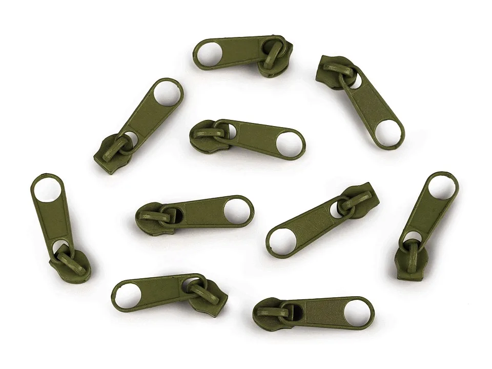 Zipper Schieber für spiralförmige Reißverschlüsse, 3 mm Spiralbreite