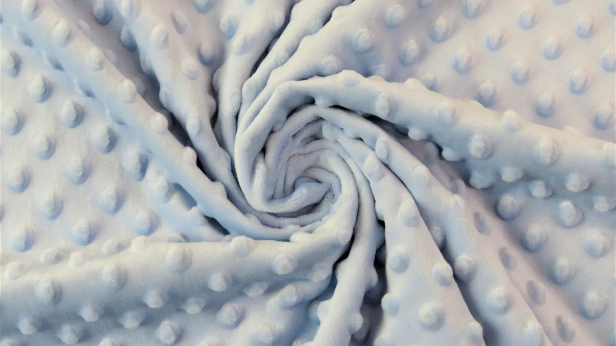 Fleece (Polar/Antipilling) in Hellblau, Meterware im Detail