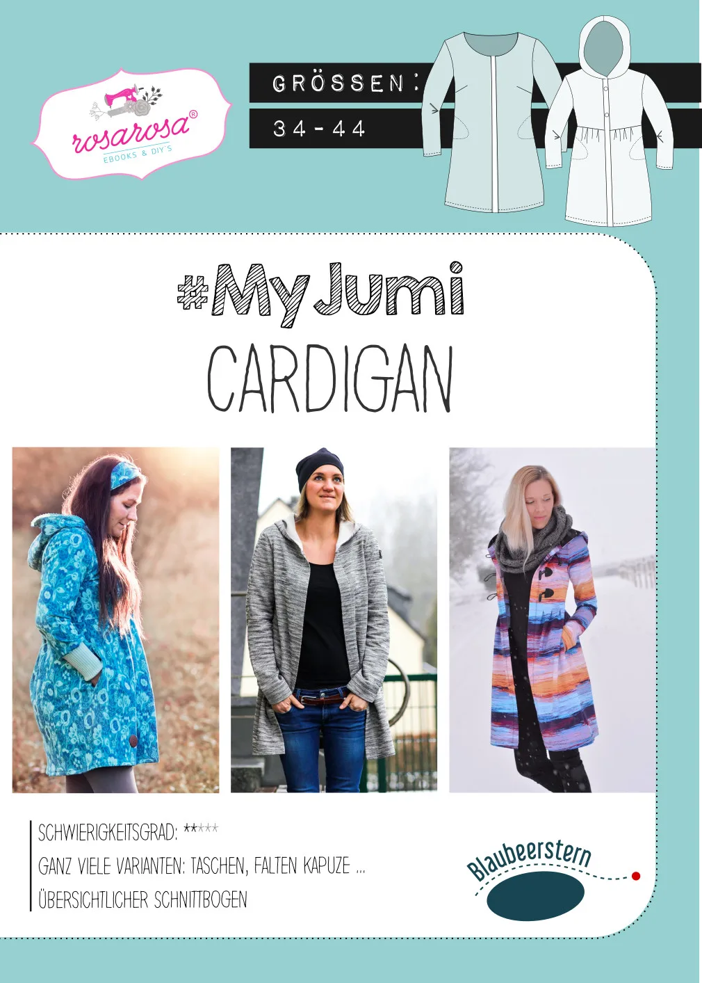 Schnittmuster My Jumi Cardigan, Titelbild des Schnitts