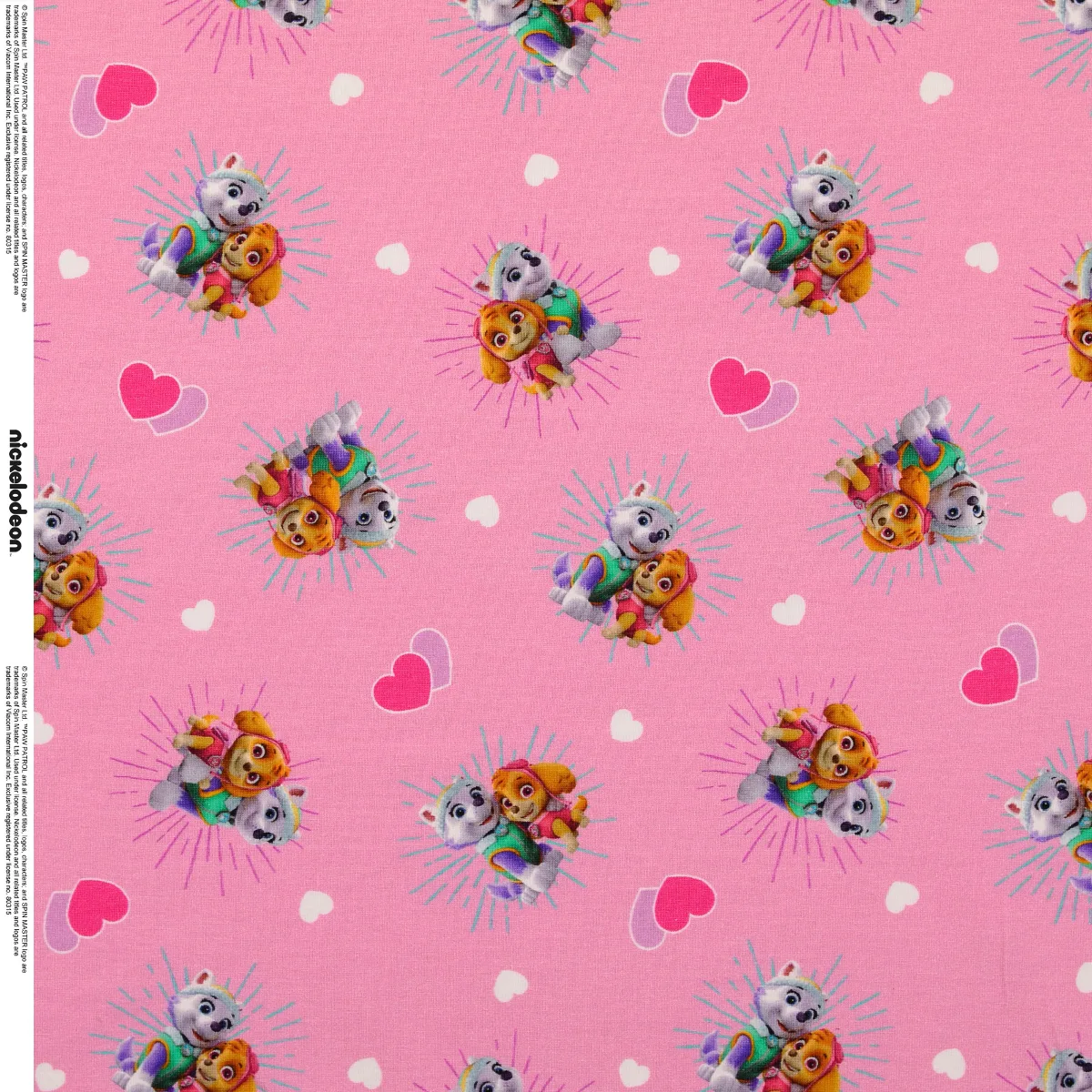 Baumwolljersey in Rosa, Meterware im Detail