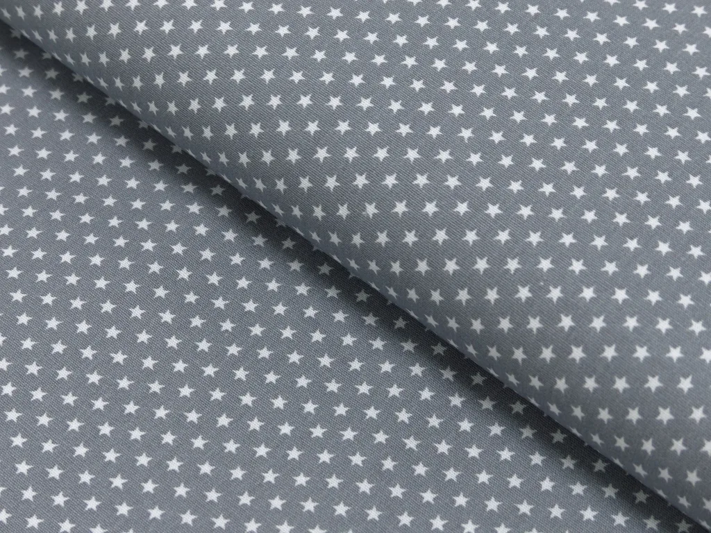 Baumwollwebware / Popeline in Grau, Meterware im Detail