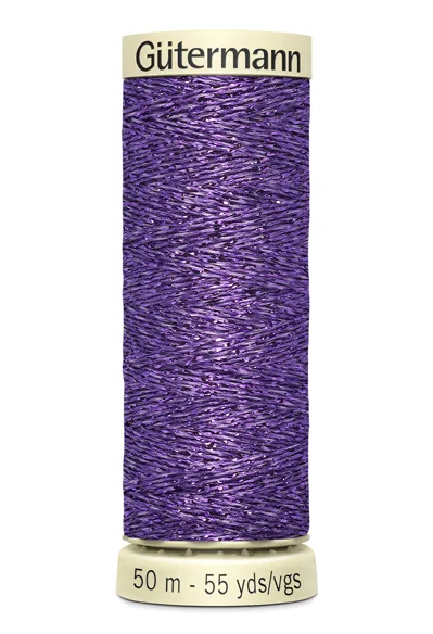 Spule Gütermann Metallic Effektgarn in Lila, Farbcode 571